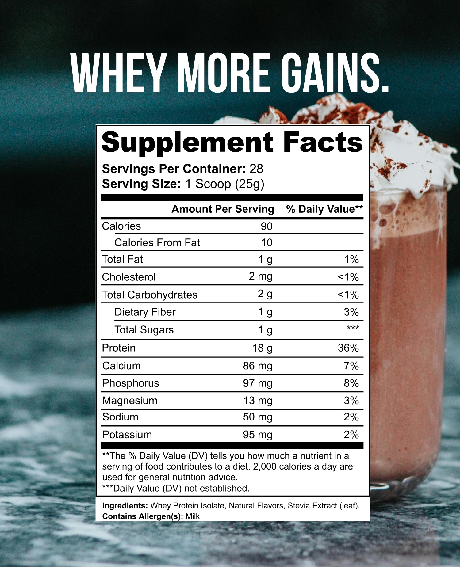 Proteína de suero (leche con chocolate)