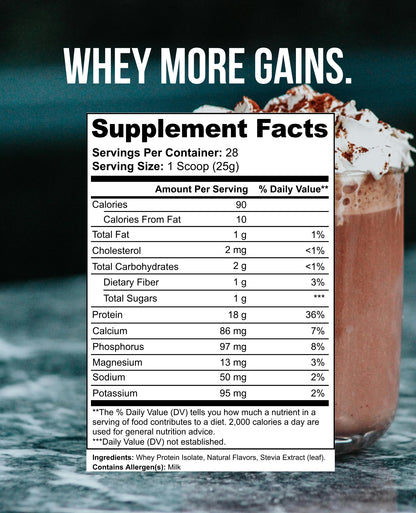 Proteína de suero (leche con chocolate)